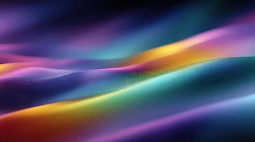 Colorful abstract wave patterns flowing gracefully in a mesmerizing display of light and texture during twilight hours photo
