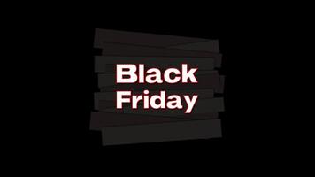 Black Friday Animation 4K Alpha Channel Loop MOV video