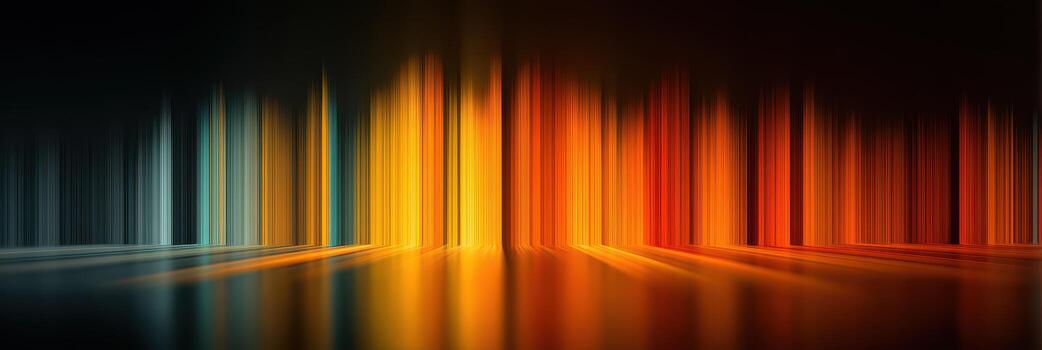 Colorful light streaks create an abstract visual effect in a digital artwork at night photo