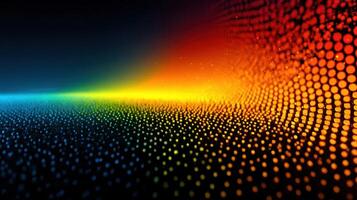 Colorful abstract wave pattern with vibrant gradients in a digital design photo