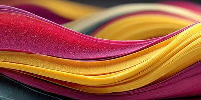 Bright abstract waves of color flow elegantly in a mesmerizing pattern showcasing vibrant reds, yellows, and rich textures photo