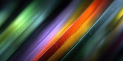 Colorful abstract streaks of light create a vibrant and dynamic visual display in a dark environment photo