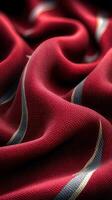 Elegant red fabric with subtle patterns creating a rich texture ideal for various design applications photo