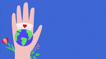a hand with a bandage on it with a heart on it video