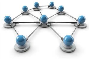 Interconnected network of spheres photo