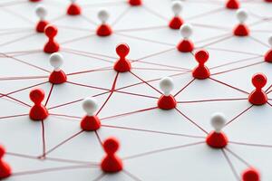 A network of interconnected people photo