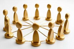 Connected Individuals in a Circle photo