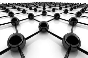 Complex interconnected network photo