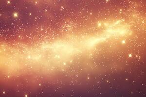 Cosmic nebula, golden hues photo