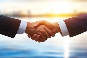 Business handshake agreement photo