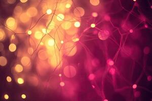 Abstract bokeh lights, vibrant colors photo