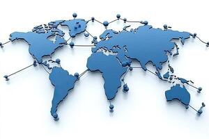 Global Network Map photo