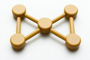 Wooden connection symbol photo