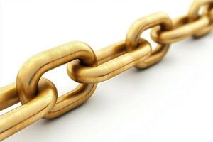 Gold chain links photo