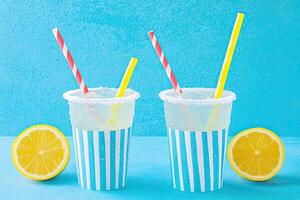 Refreshing summer lemonade photo