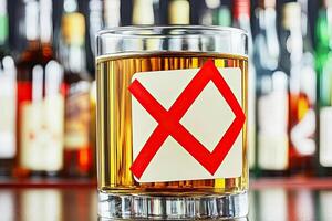 Rejecting alcoholic beverage photo