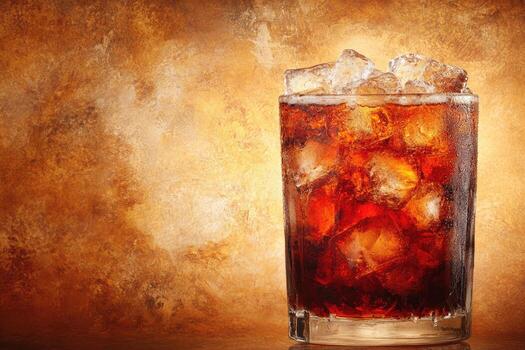 Refreshing iced cola drink photo