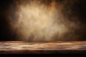 Rustic wooden table, warm, earthy backdrop photo