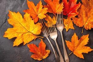 Autumnal Place Setting photo