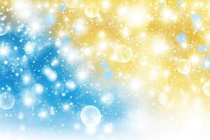 Festive, shimmering, winter bokeh photo
