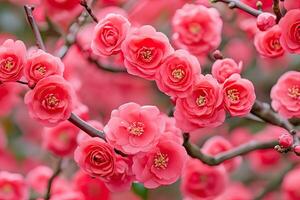 Vibrant Clusters of Pink Blossoms photo