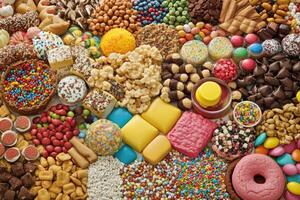 Colorful Candy and Snack Medley photo