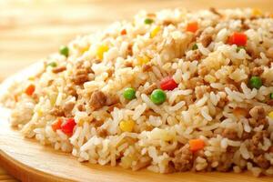 Hearty mixed rice dish photo