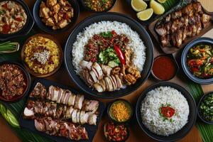 Assorted Asian Cuisine Platter photo