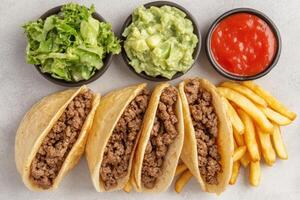 Beef Tacos with Sides photo