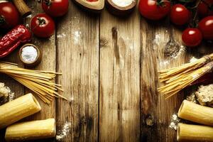 Rustic Italian Food Ingredients photo