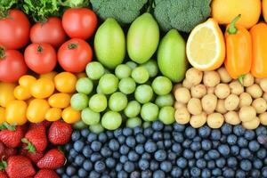 Colorful array of fresh produce photo