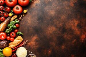 Fresh, vibrant ingredients for a culinary creation photo
