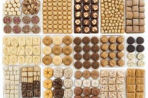 Assorted gourmet sweets displayed on trays photo