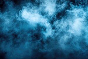 Dark blue smoky clouds photo