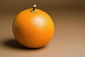 Single Orange Fruit Close-up photo