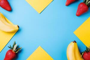 Fresh fruits arranged in a vibrant color scheme photo