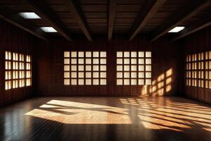 Tranquil Japanese dojo photo