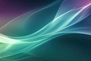 Abstract flowing lines of light photo