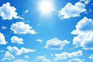 The sun shines brightly through the clouds in this photo