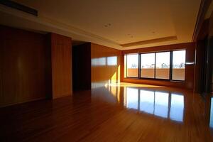 Spacious, sunlit modern room photo