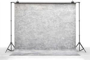 A plain, textured, gray concrete backdrop photo