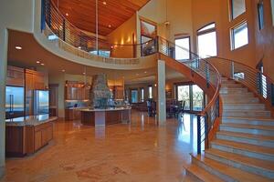 Open-concept luxury home interior photo