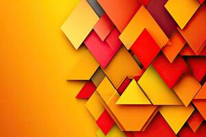 Geometric abstract design with overlapping shapes photo