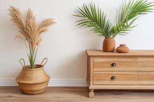 Natural, minimalist living space photo