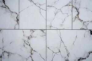 White marble-patterned tiles photo