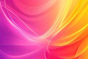 Abstract flowing lines of vibrant color photo