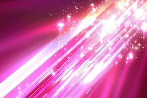 Radiant streaks of light with sparkling particles photo