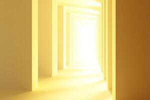 Sunlit, Abstract Corridor photo