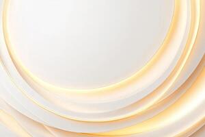 Abstract cream and gold concentric circles photo