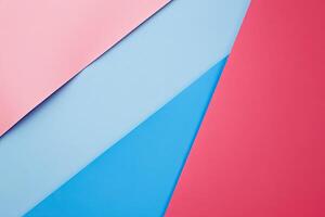 Geometric paper shapes in pastel shades photo